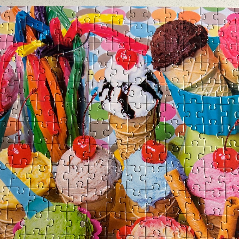 Kodak Vibrant Ice-cream Puzzle with Assorted Colors 27”x20” 1,000 pieces - Picture 3 of 13